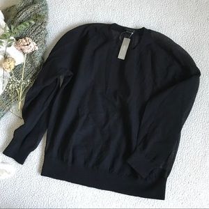 J. Crew Tops - J. Crew Black Mesh Long Sleeve Sz M J. Crew Tops - J. Crew Black Mesh Long Sleeve Sz M
